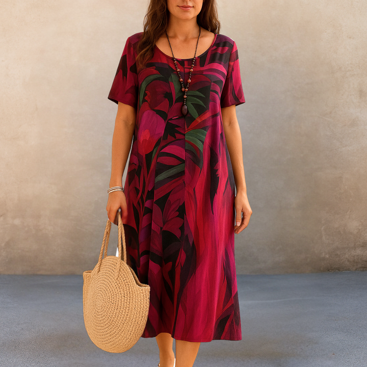 Iris | Comfortabele bloemenjurk