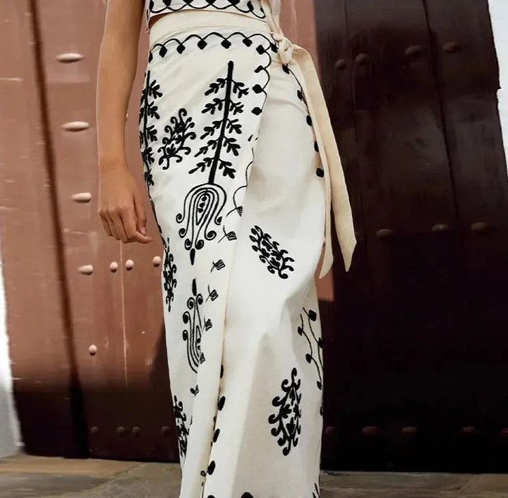 Camilla - Print Set Top and Skirt