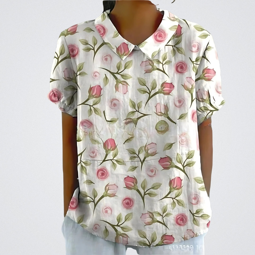 Bloemenblouse De Bruijn