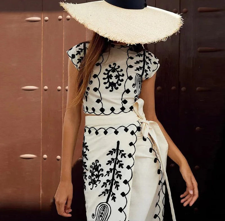 Camilla - Print Set Top and Skirt