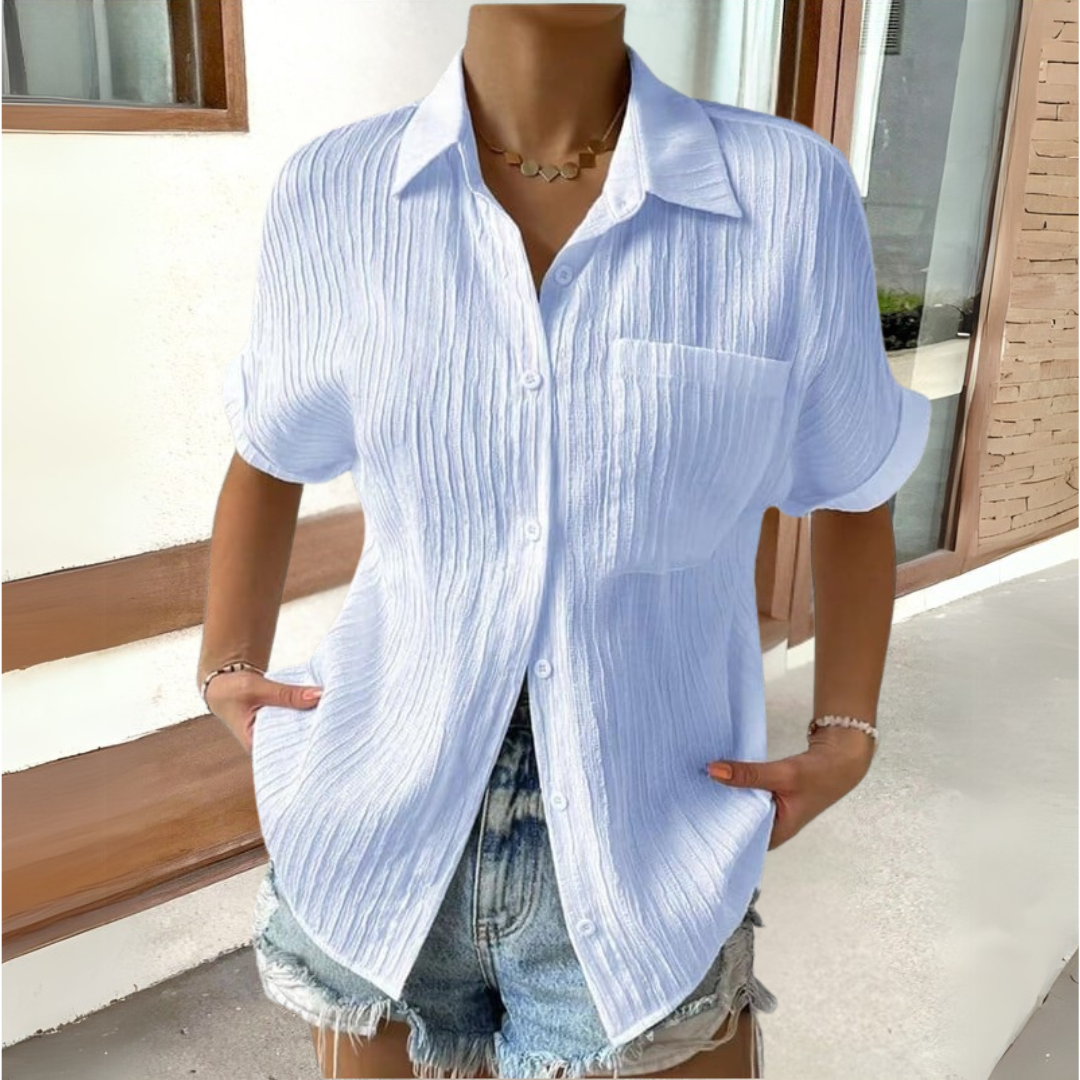 De Bruijn™ | Stijlvolle blouse met klassieke kraag