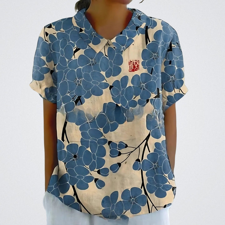 Bloemenblouse De Bruijn