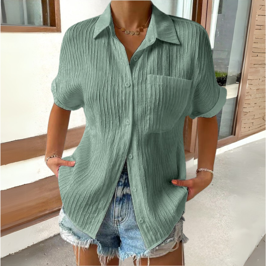 De Bruijn™ | Stijlvolle blouse met klassieke kraag