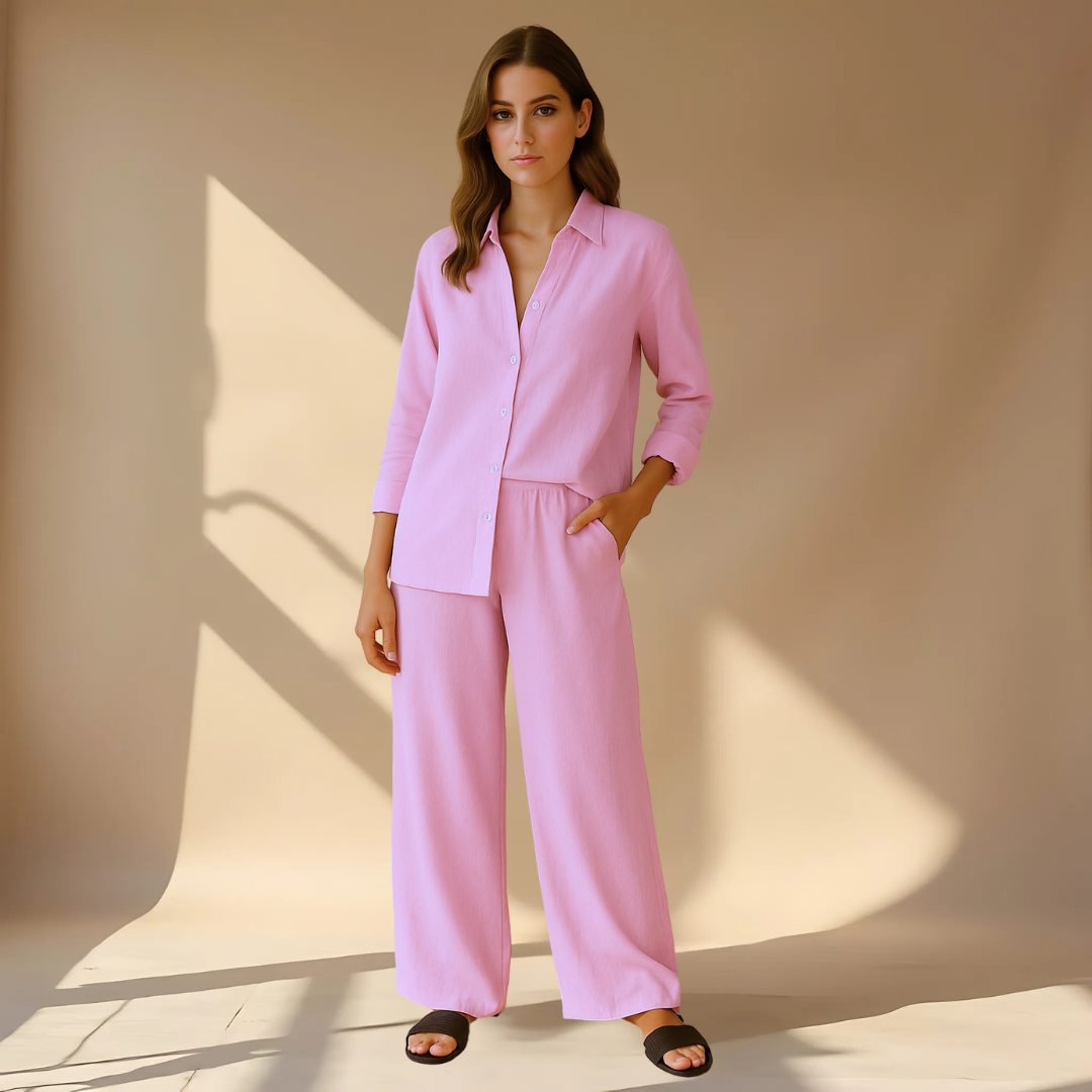 Amélie™ | Tweedelige set - shirt en broek