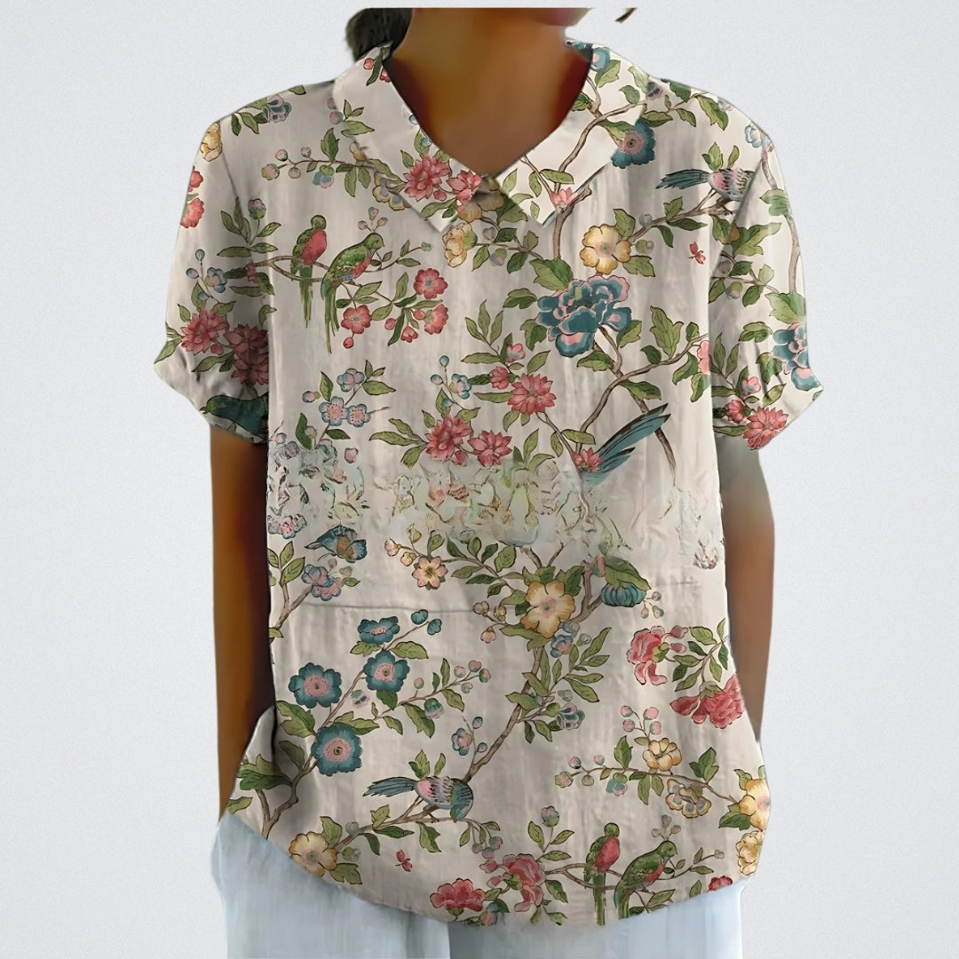 Bloemenblouse De Bruijn