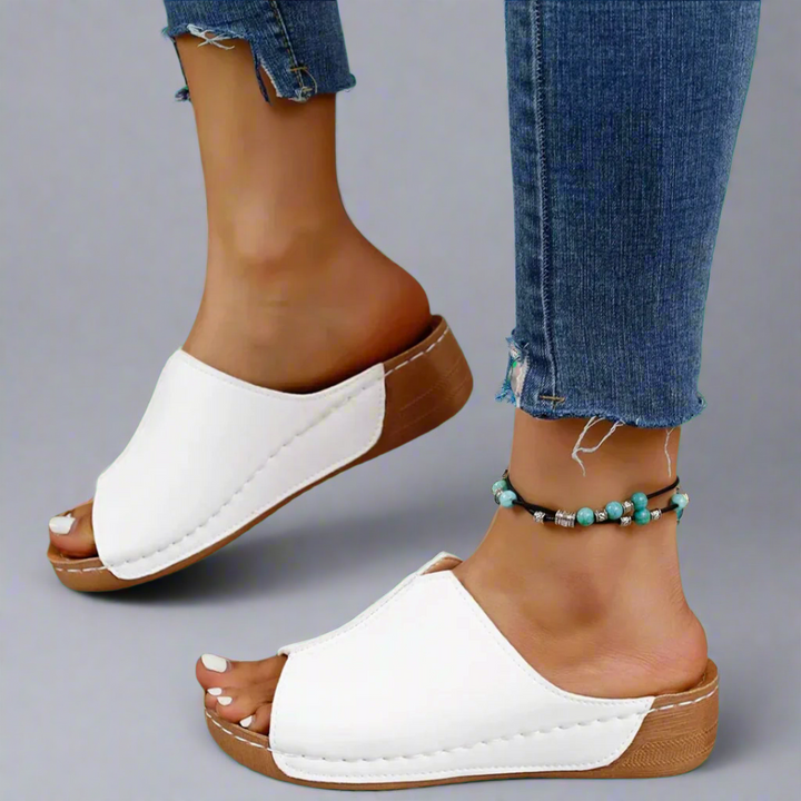 Clemensia | Handgemaakte wedge sandalen van premium materiaal