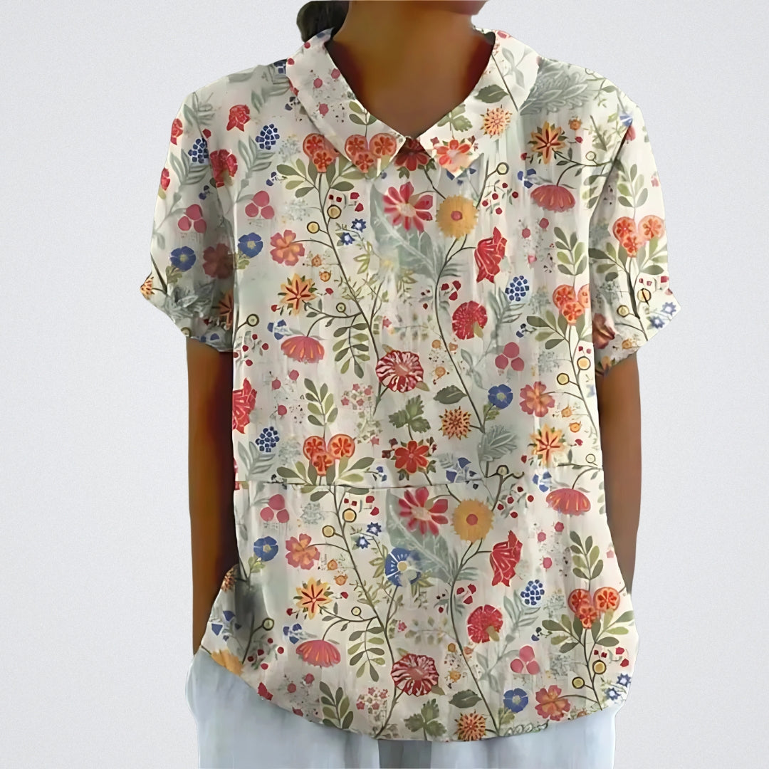 Bloemenblouse De Bruijn