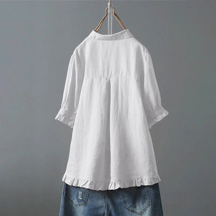 de bruijn™ | Stijlvolle Korte Mouwen Blouse