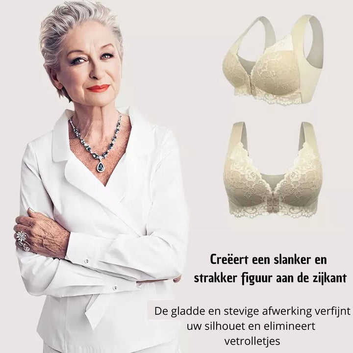 SET VAN 3 Draadloze corrigerende bh met sluiting aan de voorkant
