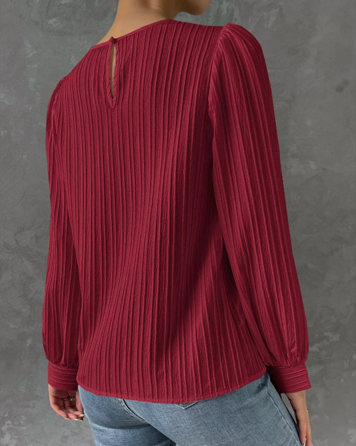 Chic Blouse met Lange Mouwen | Perfect voor Elke Gelegenheid