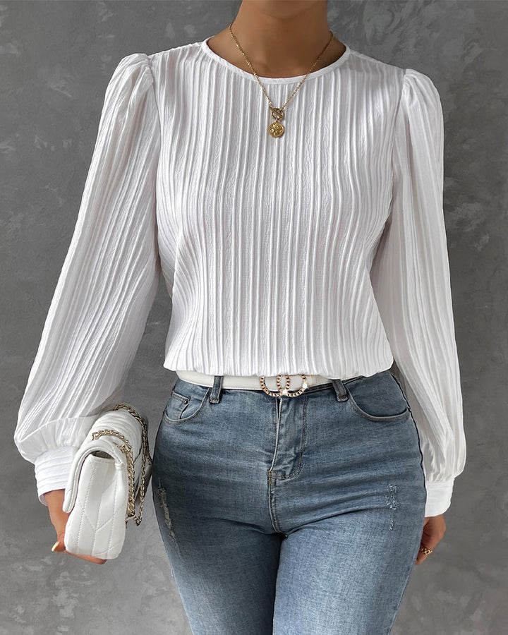 Chic Blouse met Lange Mouwen | Perfect voor Elke Gelegenheid