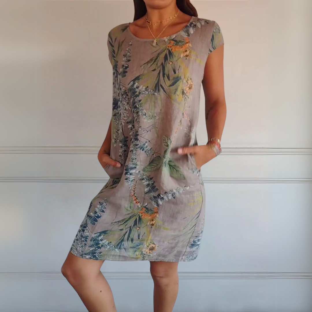 Rosalie | Comfortabele Jurk met Ronde Hals