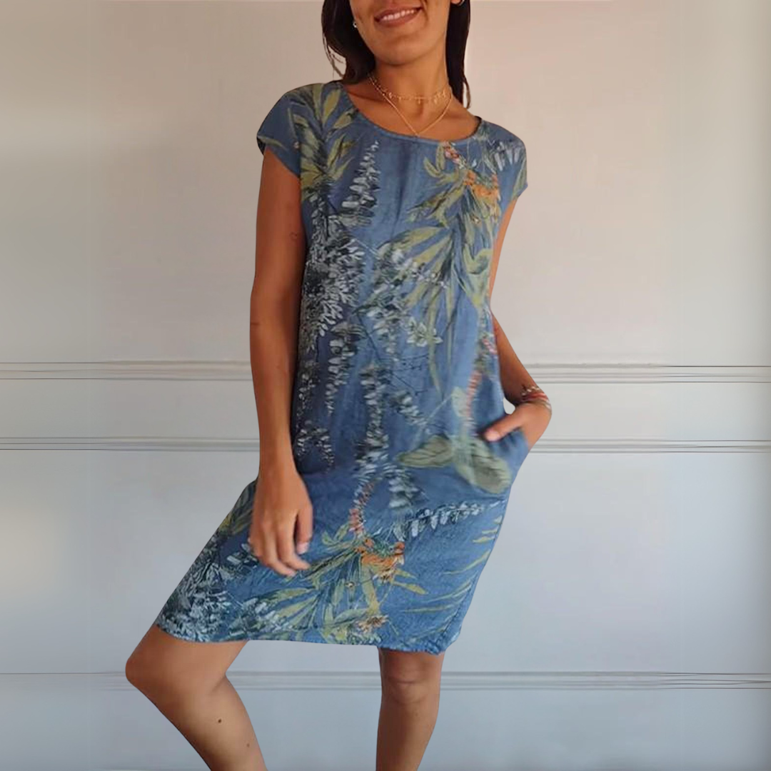 Rosalie | Comfortabele Jurk met Ronde Hals