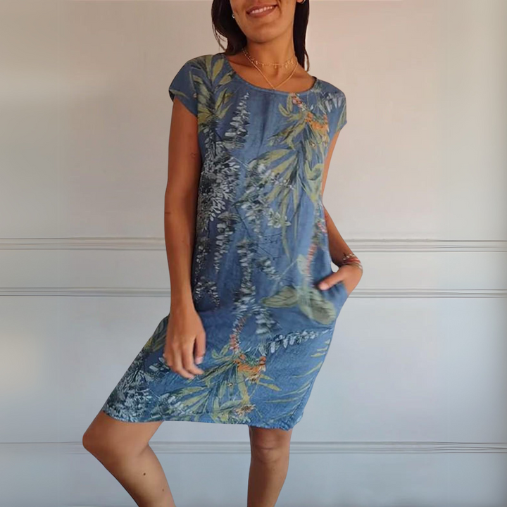 Rosalie | Comfortabele Jurk met Ronde Hals