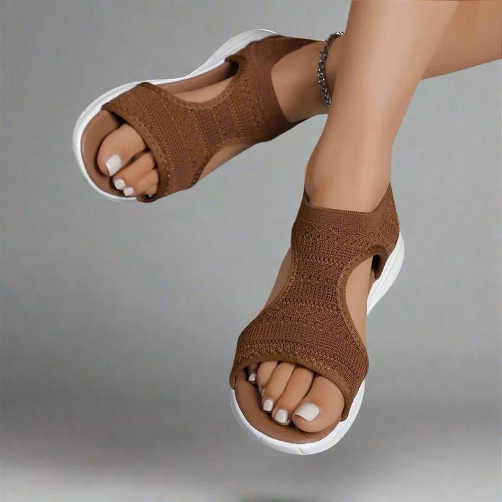 Amelie | Handgemaakte sleehak sandalen van premium materiaal