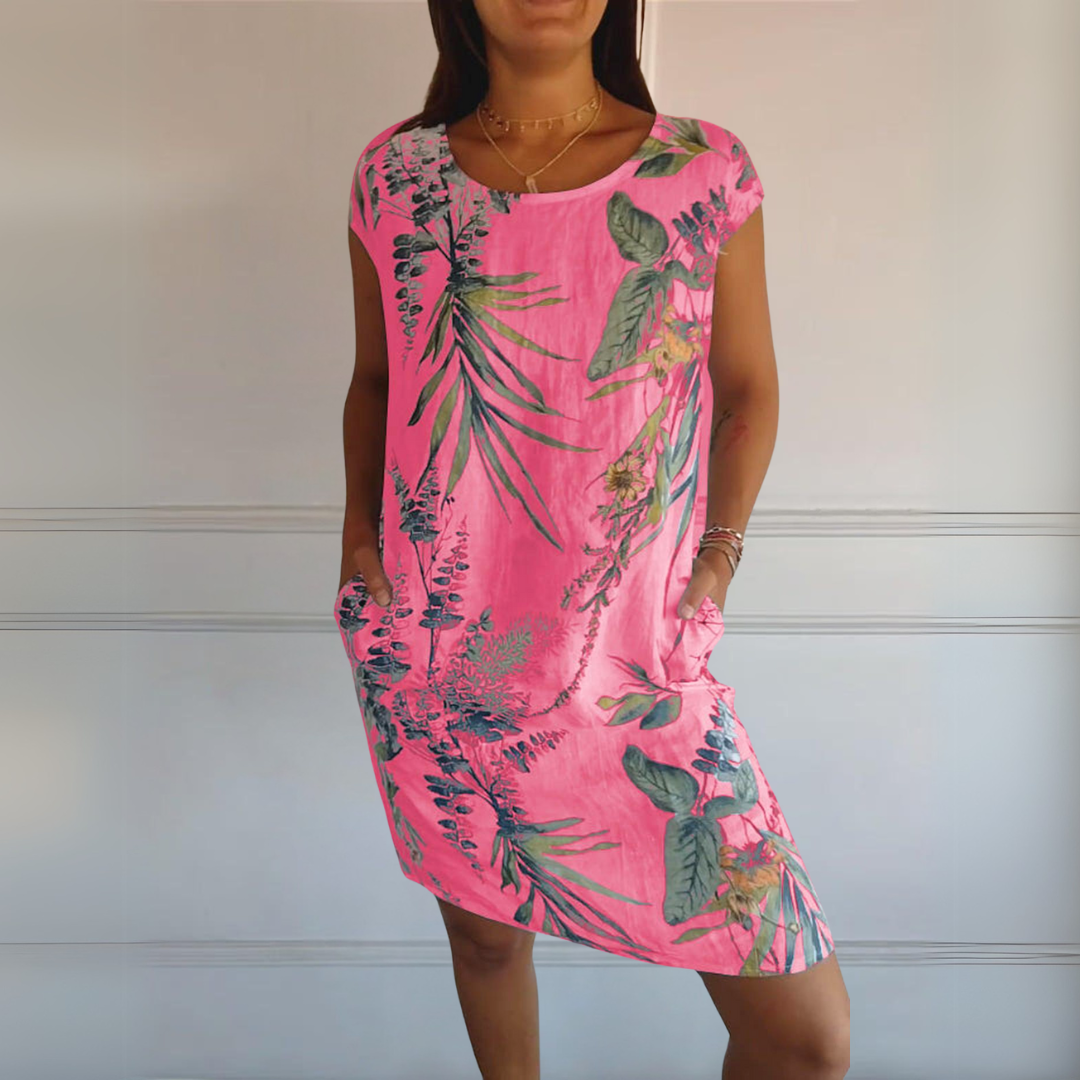 Rosalie | Comfortabele Jurk met Ronde Hals