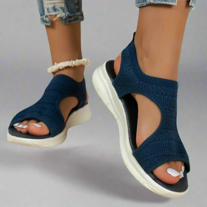 Amelie | Handgemaakte sleehak sandalen van premium materiaal