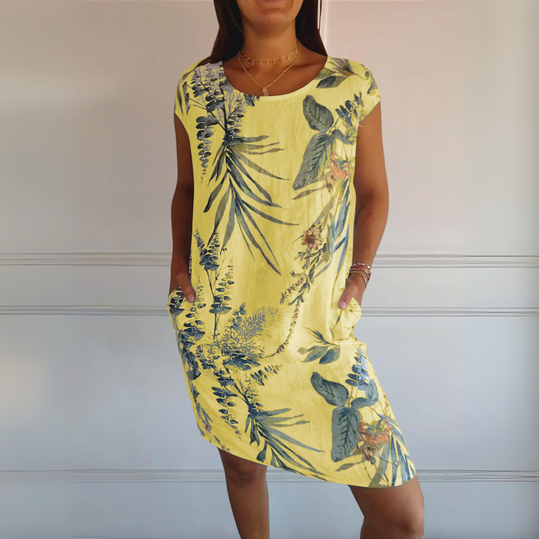 Rosalie | Comfortabele Jurk met Ronde Hals