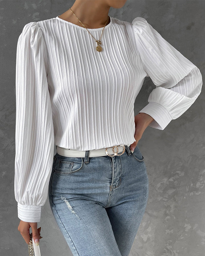Chic Blouse met Lange Mouwen | Perfect voor Elke Gelegenheid