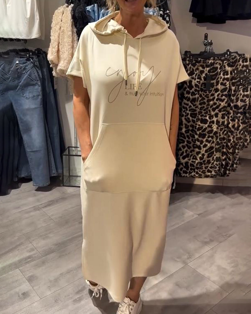 Sara™ | Relaxte Hoodie Jurk