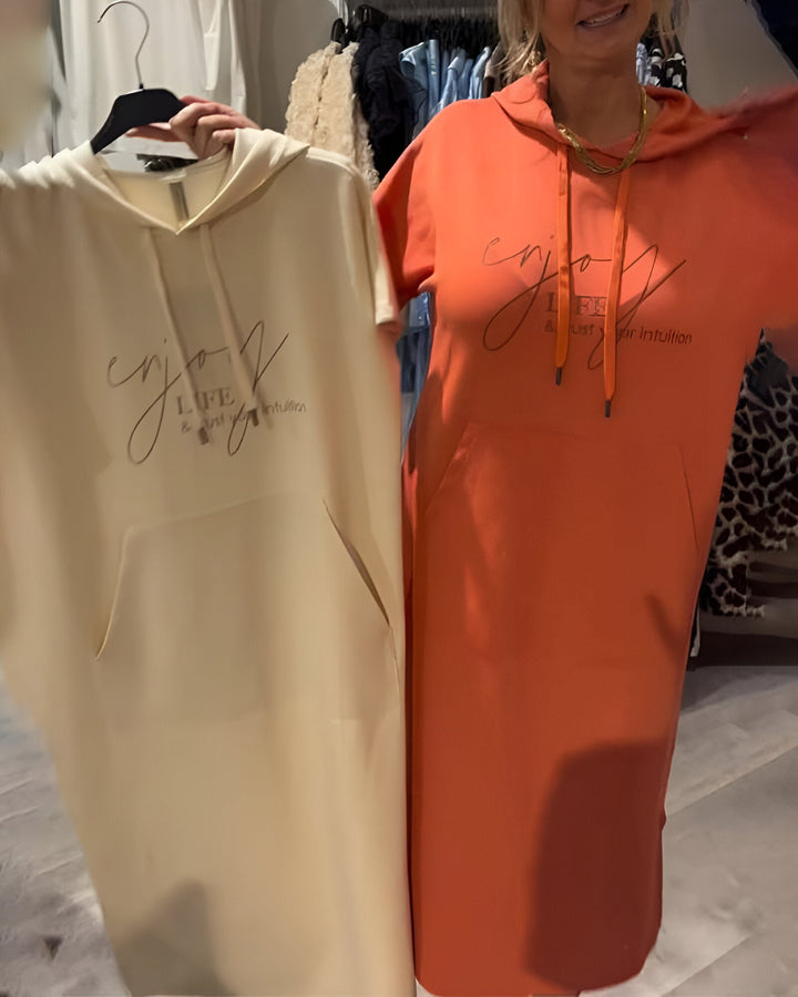 Sara™ | Relaxte Hoodie Jurk