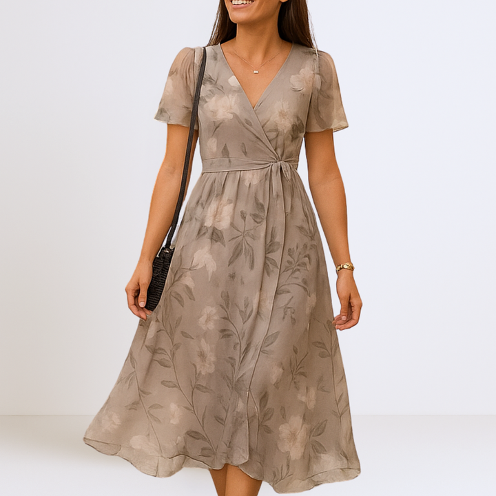 Aurora™ | Sierlijke Maxi Jurk met V-Hals