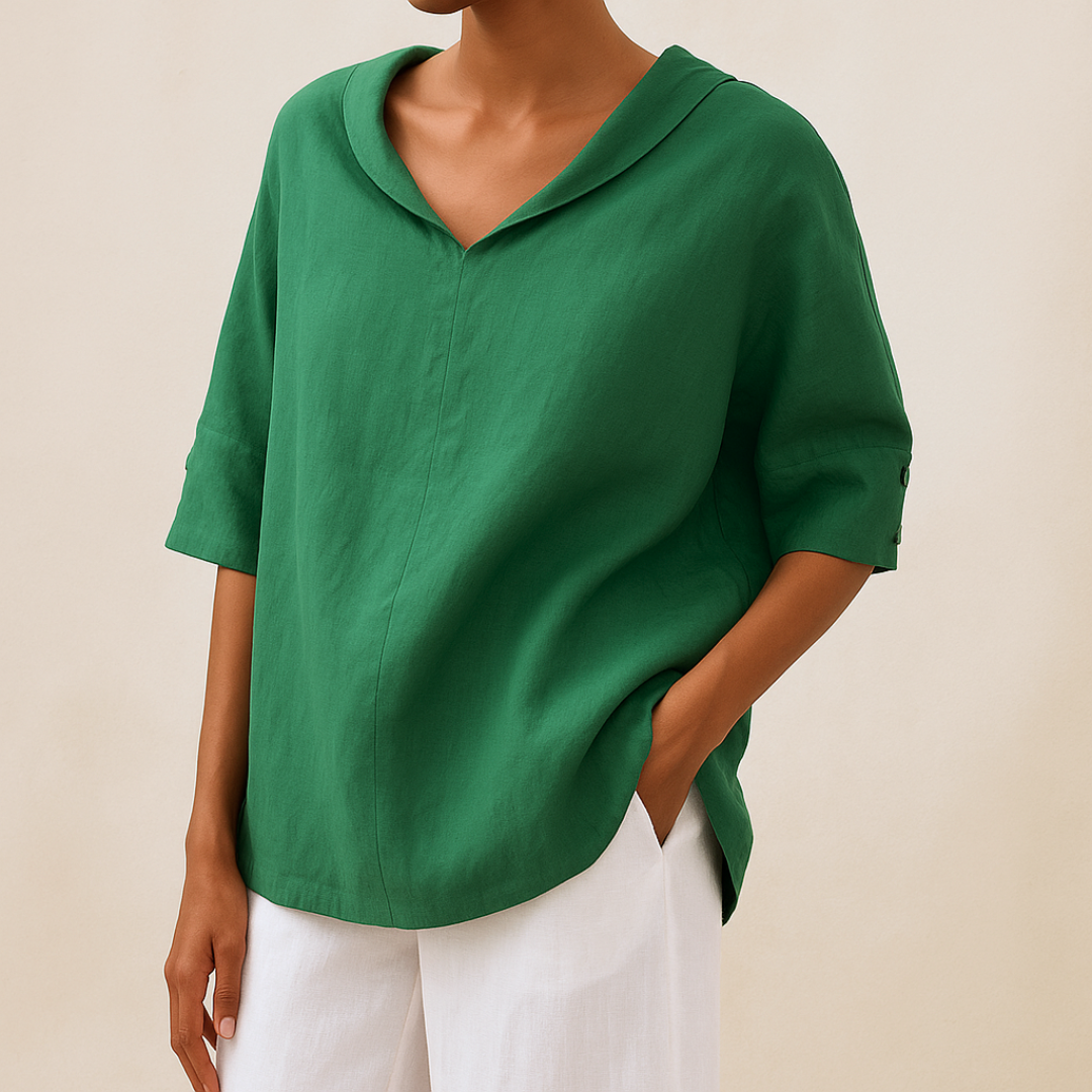 De Bruijn Elegante V-hals Blouse