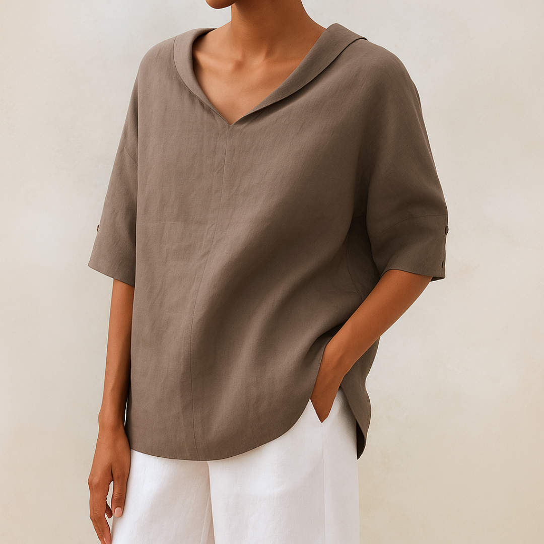 De Bruijn Elegante V-hals Blouse