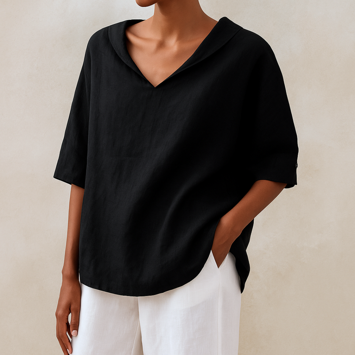 De Bruijn Elegante V-hals Blouse