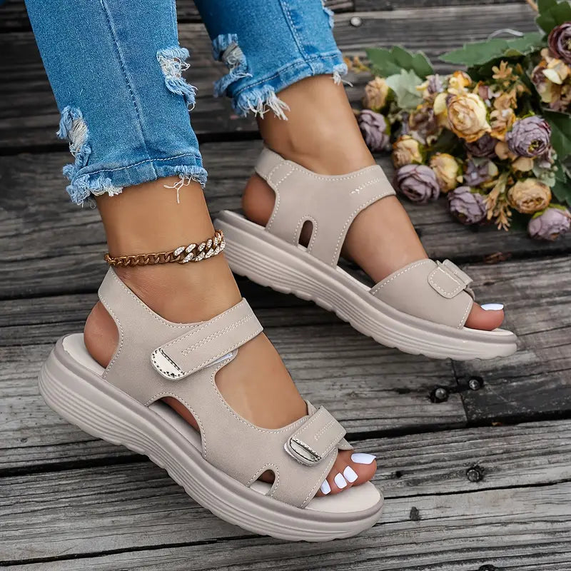 Alia™ | Comfortabele wedge sandalen met enkelband