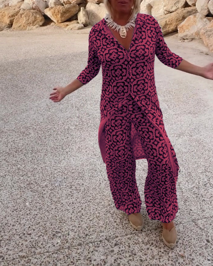 Vintage Print Tweedelige Set De Bruijn™