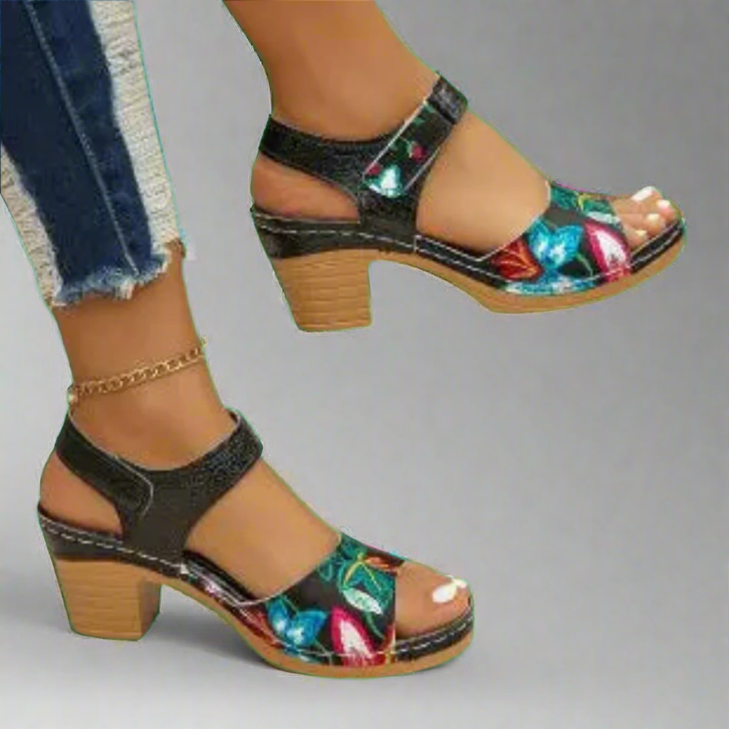 Marisa | Handgemaakte Peep-Toe Sandalen in Premium-Materiaal