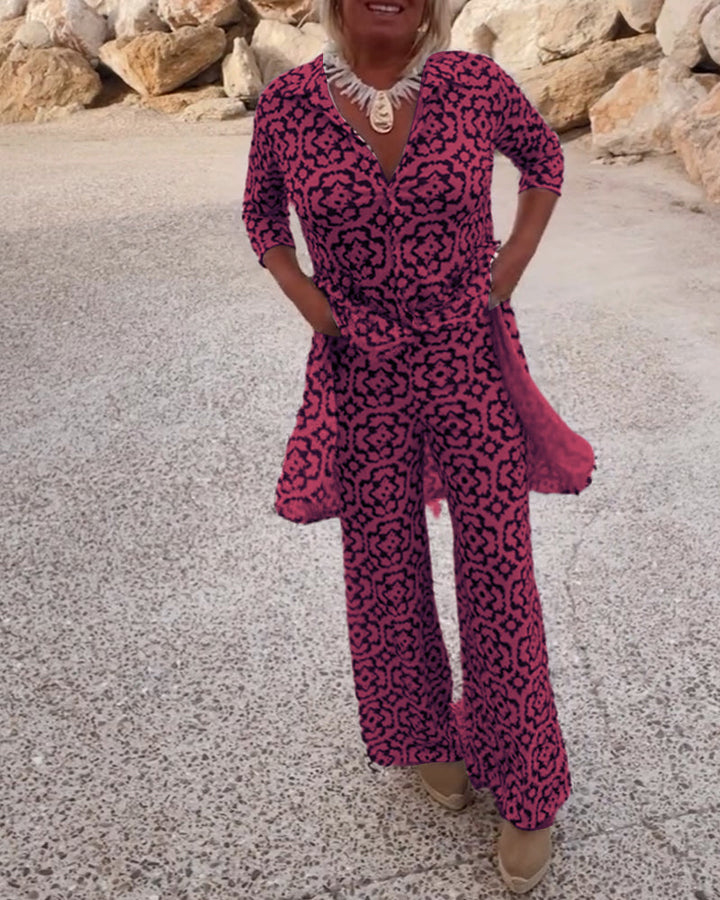 Vintage Print Tweedelige Set De Bruijn™