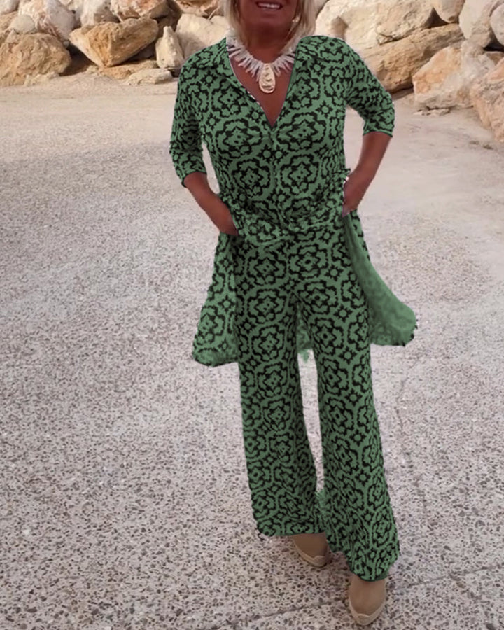 Vintage Print Tweedelige Set De Bruijn™