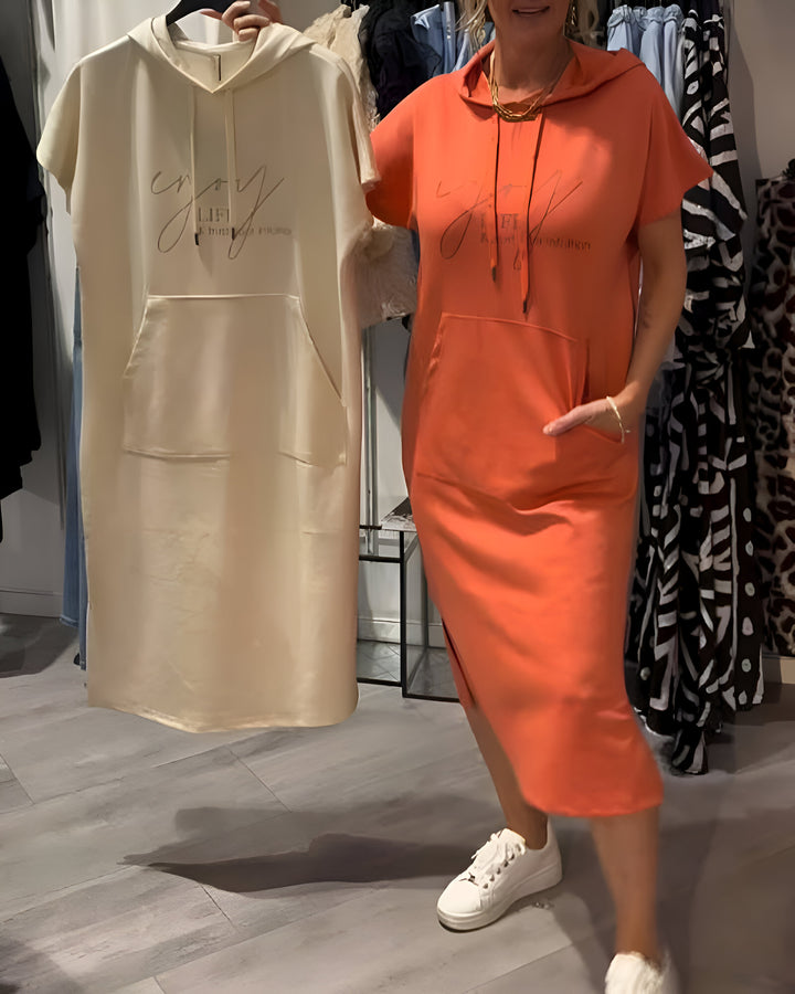 Sara™ | Relaxte Hoodie Jurk