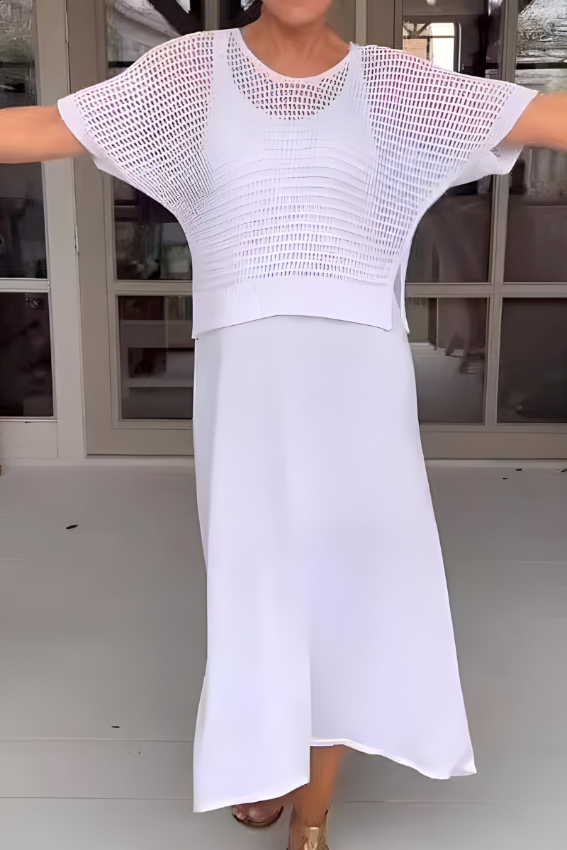 NORMA - Zomerjurk met gebreid bovenlijfje