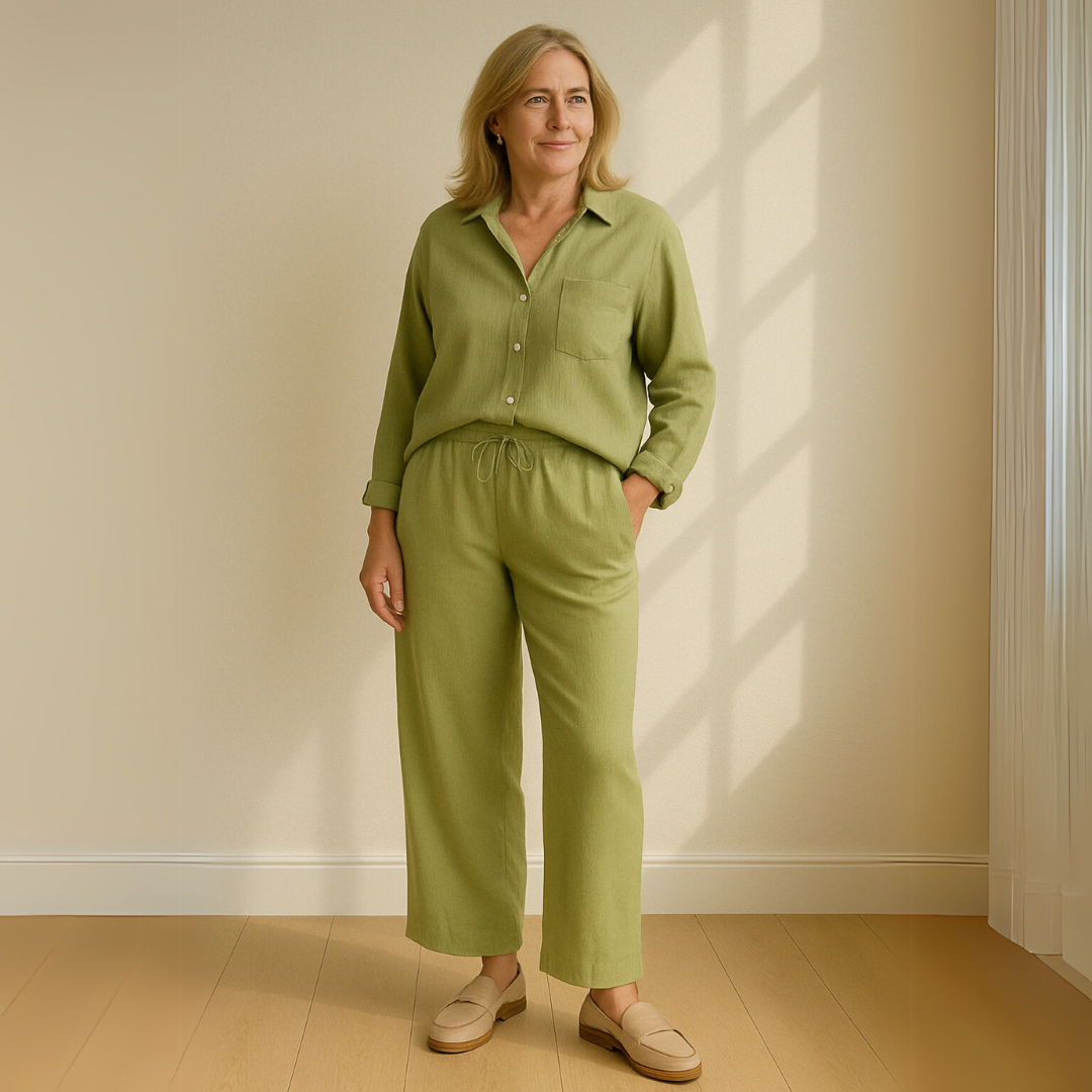 De Bruijn | Tweedelige kledingset - Blouse & Losvallende broek