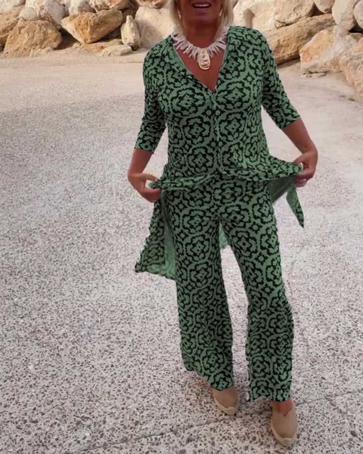 Vintage Print Tweedelige Set De Bruijn™