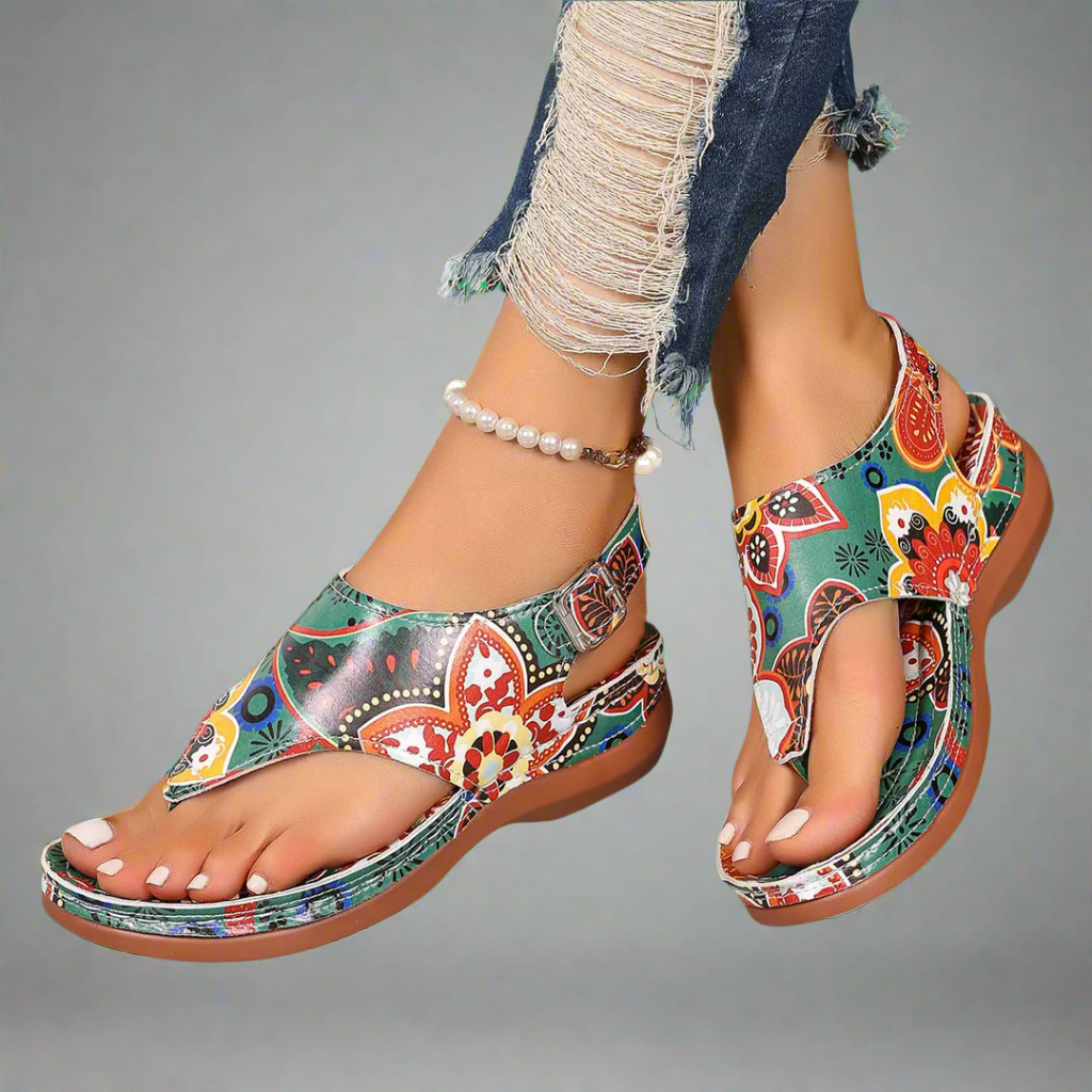 Regine | Handgemaakte Wedge-sandalen van premium materiaal