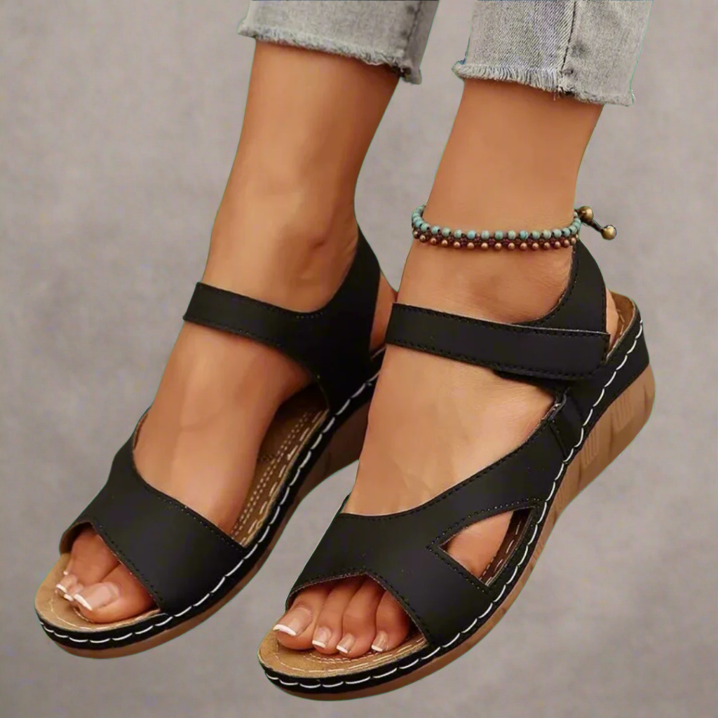 Ilona | Handgemaakte wedge sandalen van premium materiaal