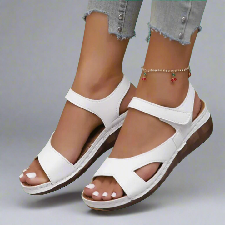 Ilona | Handgemaakte wedge sandalen van premium materiaal