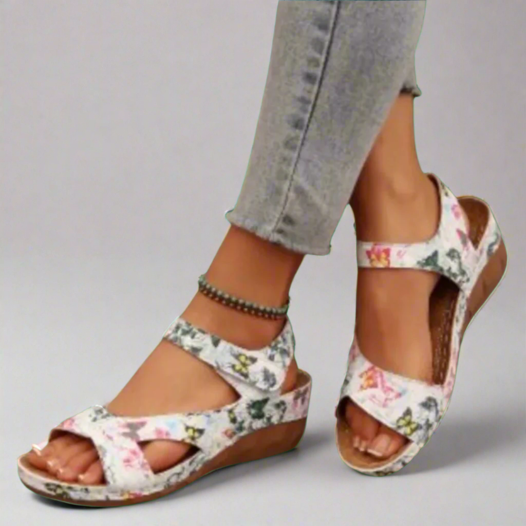 Ilona | Handgemaakte wedge sandalen van premium materiaal