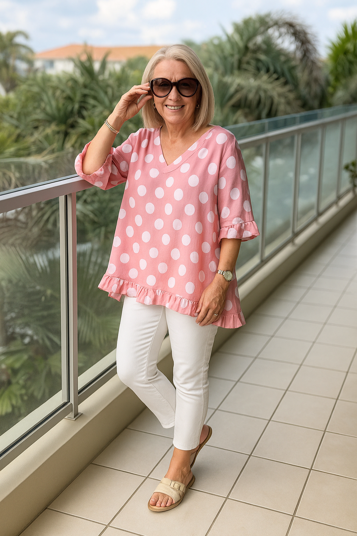 De Bruijn™ | Chique Stippen Blouse