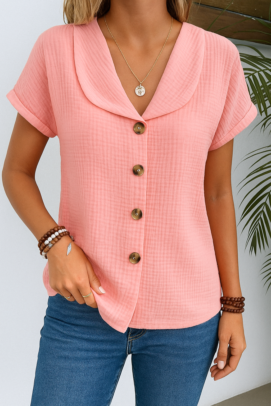 De Bruijn | Casual Blouse met Kraag