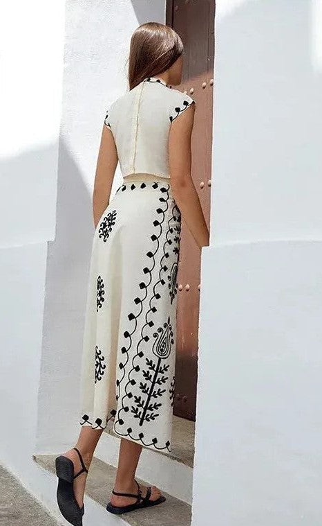 Camilla - Print Set Top and Skirt