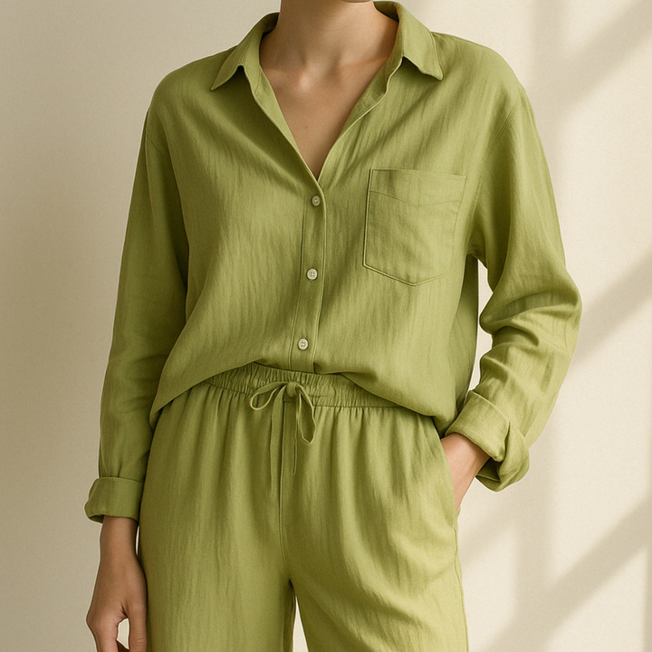 De Bruijn | Tweedelige kledingset - Blouse & Losvallende broek