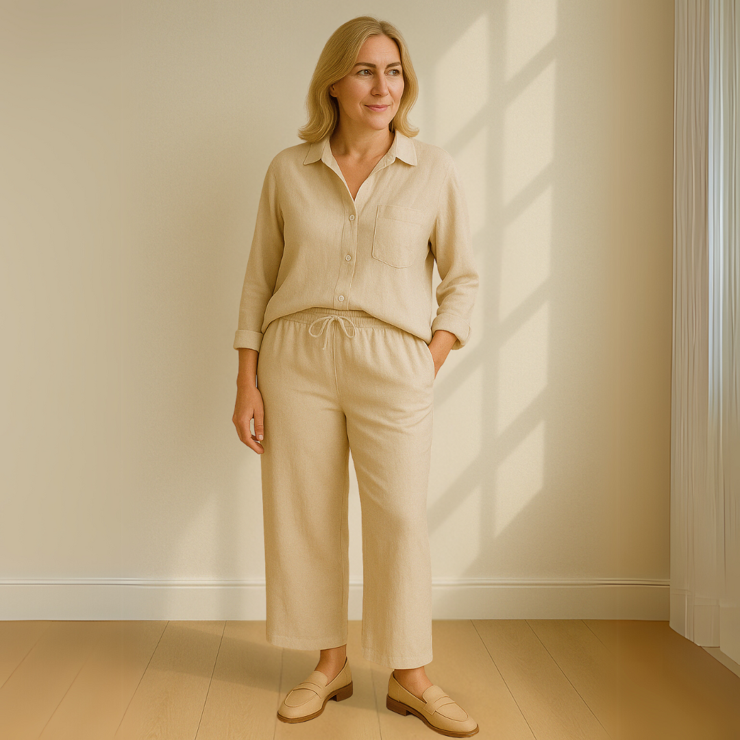 De Bruijn | Tweedelige kledingset - Blouse & Losvallende broek