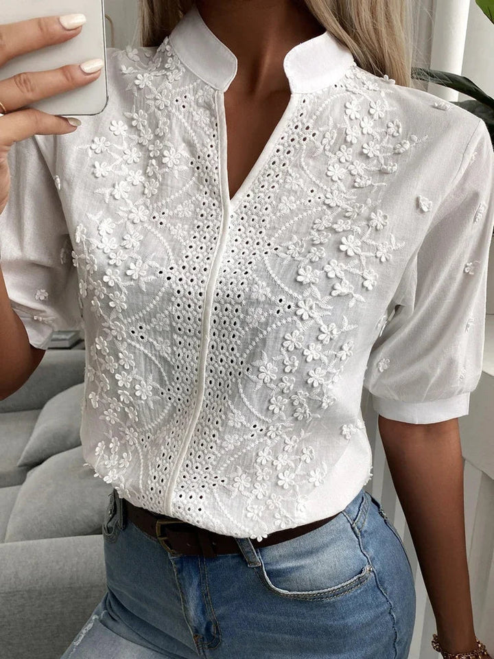 De Bruijn | Elegante V-hals blouse