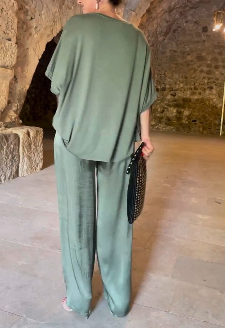 De Bruijn | Stijlvol tweedelig ensemble met ronde kraag