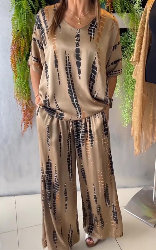 Hannah | Ontspannen tweedelig ensemble met ronde kraag